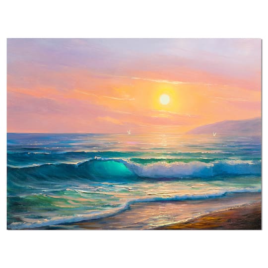 Designart - Sunset view at the sea